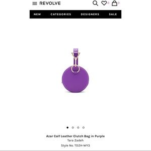 Brand New Tara Zadeh Round Clutch Bag